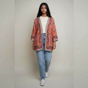 Bloomchic NWT Duster / Beach Cover Up, Coral